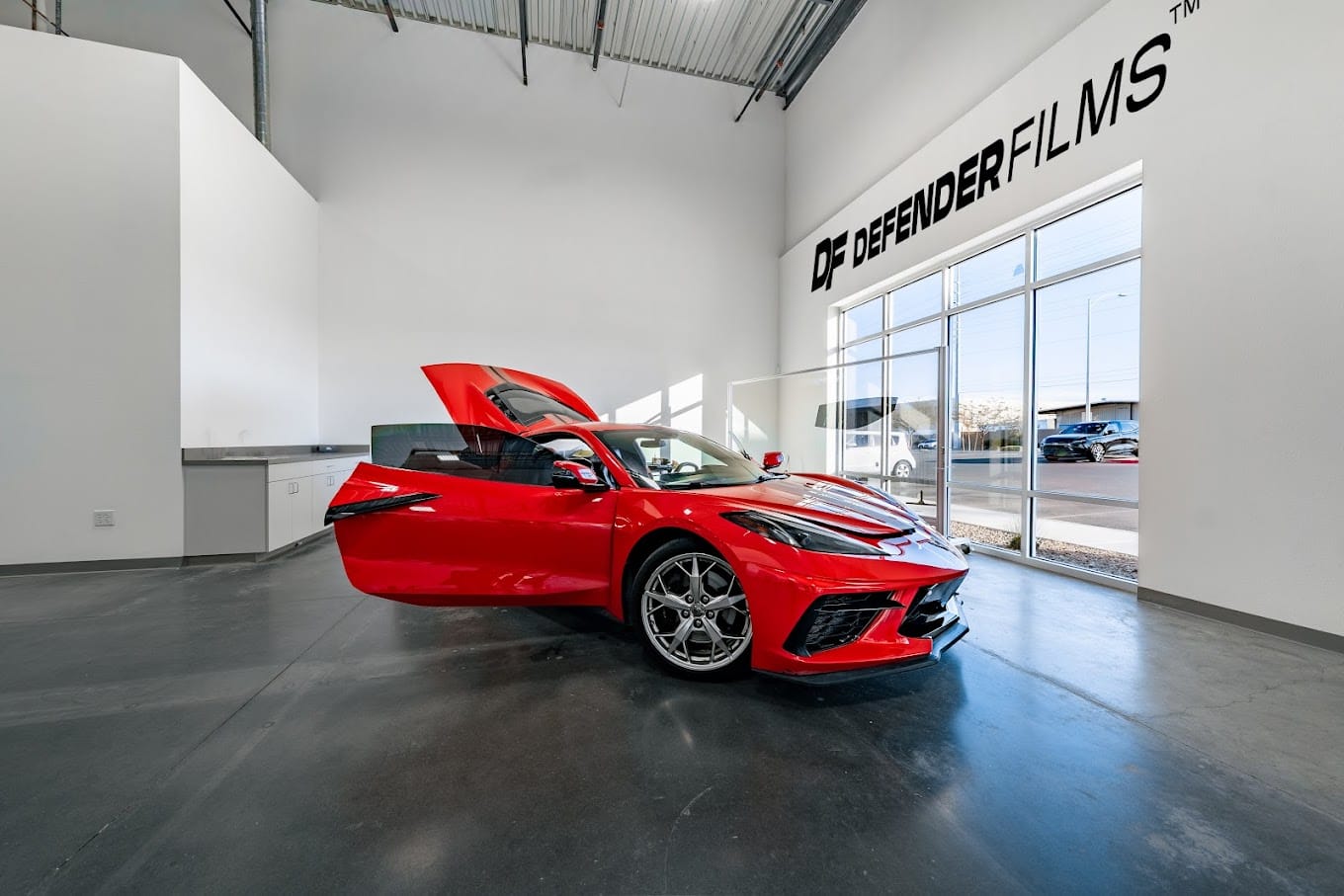 Chevrolet Corvette C8 with paint protection film at Defender Films